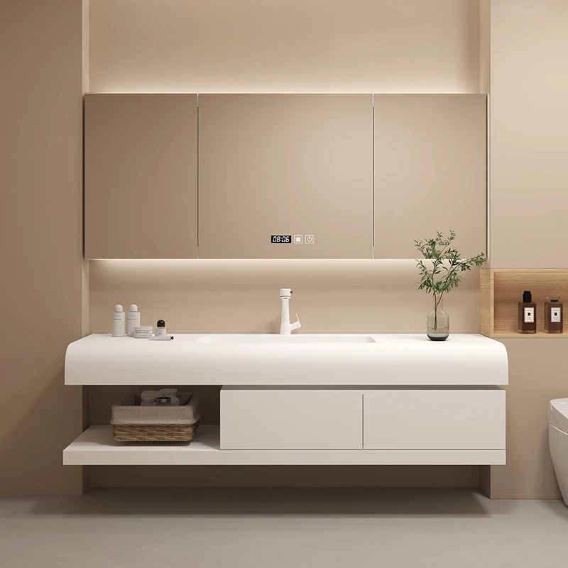 Luxury Skincare Display - Lemari Kertas dengan Laci, Kabinet Kamar