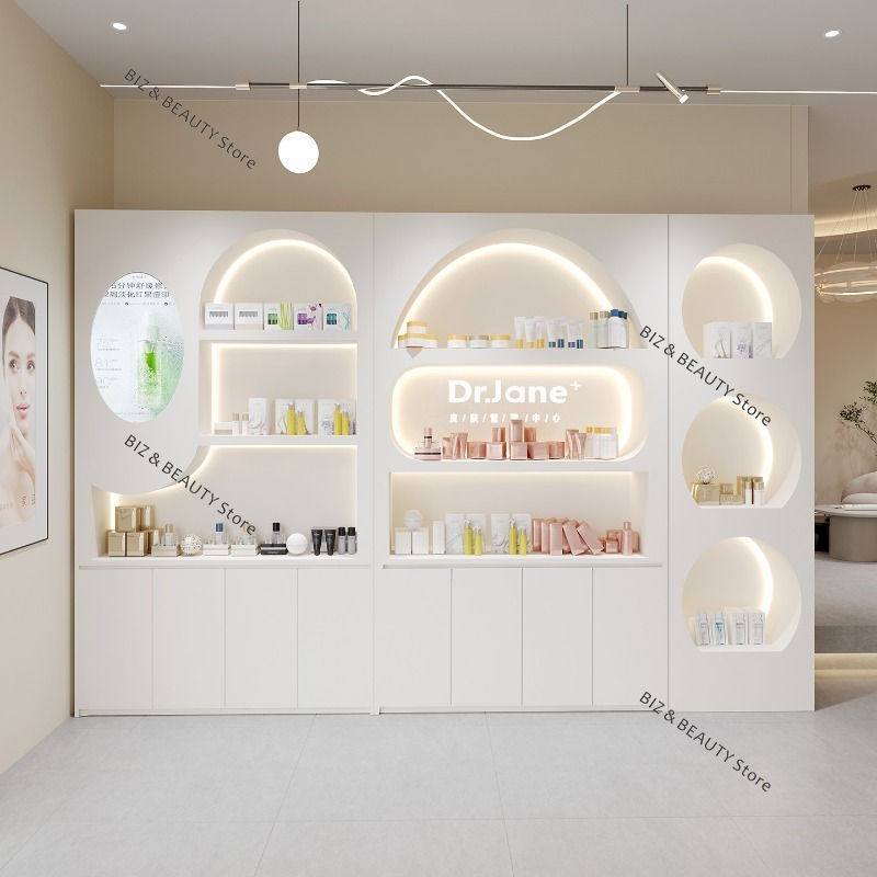 Luxury Skincare Display - Lemari Display Kosmetik Mewah Kelas Atas