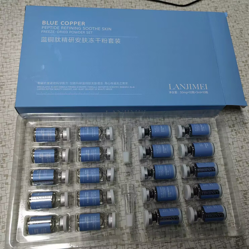Oligopeptide Wrinkle - 20pcs Set Bubuk Peptida Tembaga Biru