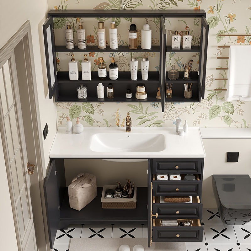 Luxury Skincare Display - Lemari Kamar Mandi Modern Mewah Dekorasi