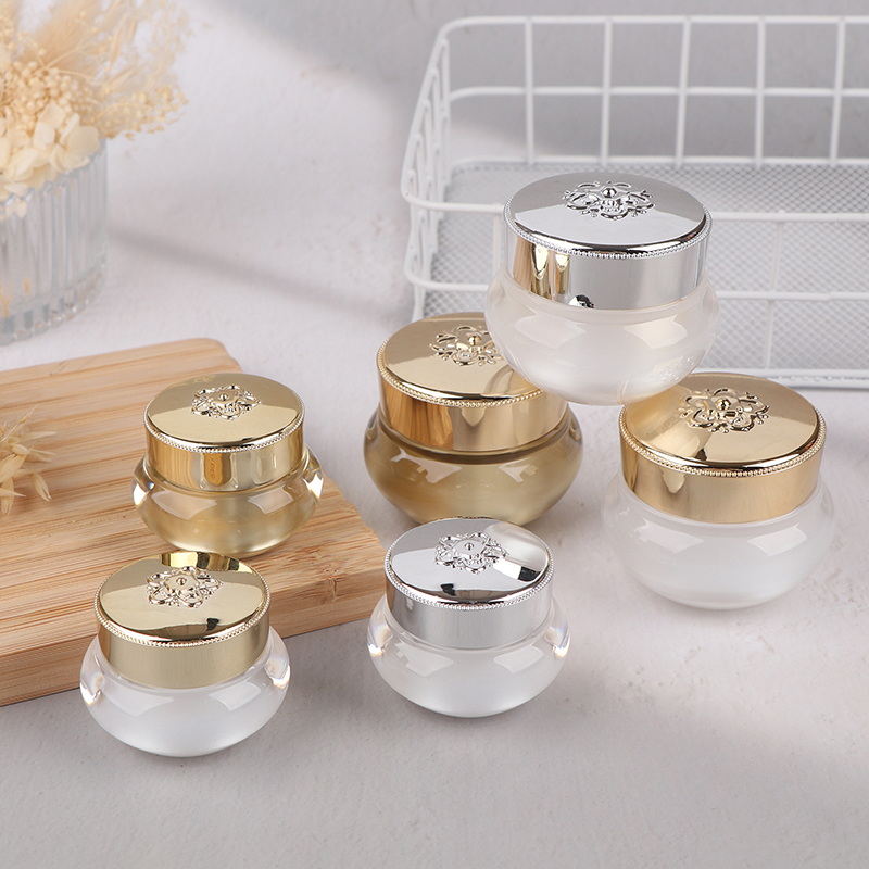 Luxury Skincare Bottles - Botol Krim Akrilik Kosong untuk Perjalanan