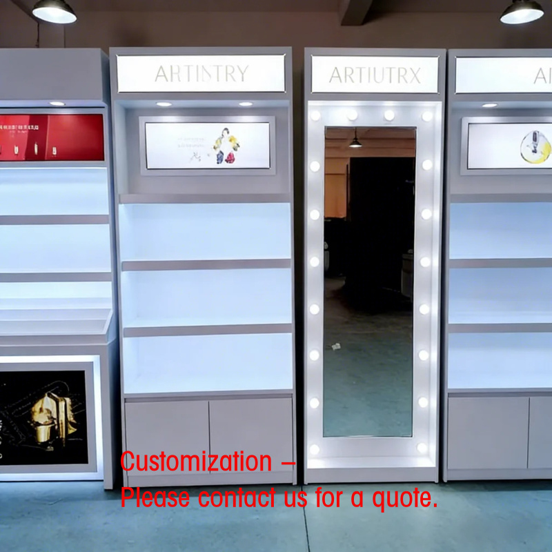 Luxury Skincare Display - Lemari Pajangan Perawatan Kulit Mewah Kustom