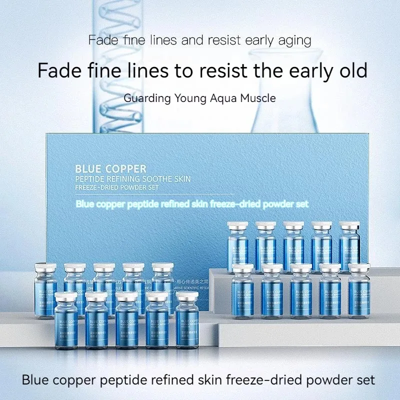 Oligopeptide Wrinkle - Set Bubuk Kering Beku Peptida Tembaga