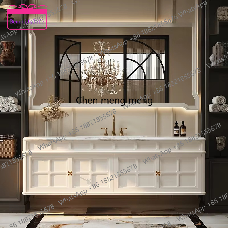 Luxury Skincare Display - YL Lemari Kamar Mandi Retro Prancis