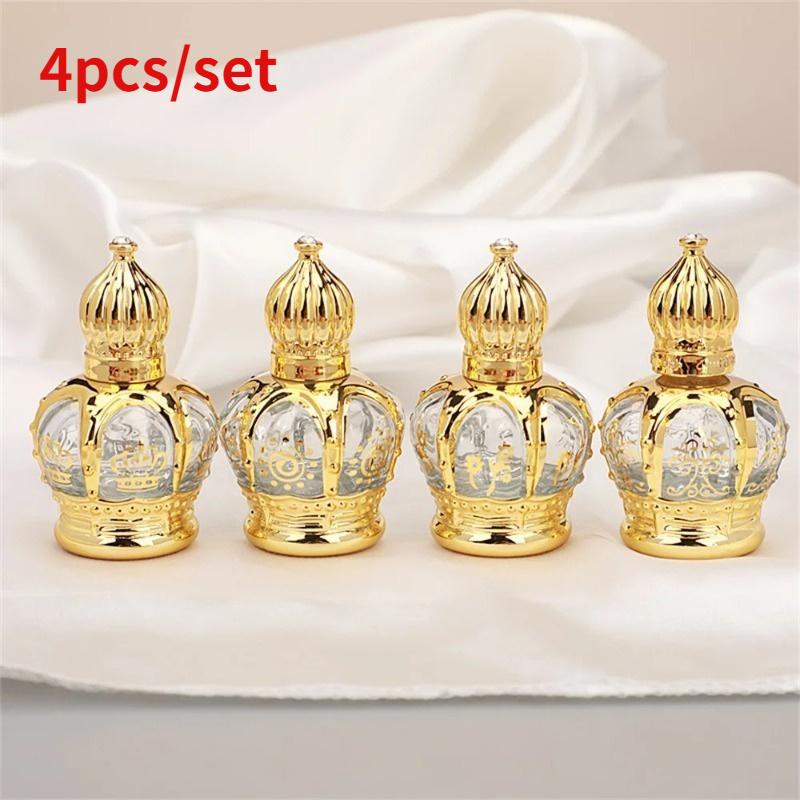 Luxury Skincare Bottles - 4 Buah/Set Botol Rol Minyak Esensial