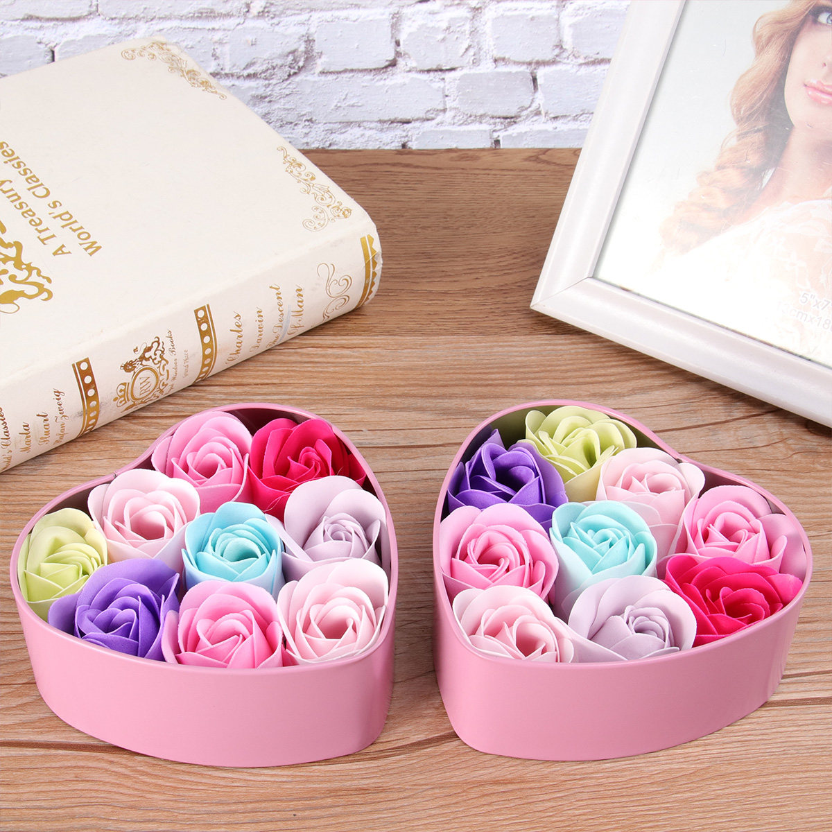 Set Sabun Bunga Mawar dalam Ko - Luxury Skincare Gifts For Her ulasan dan harga