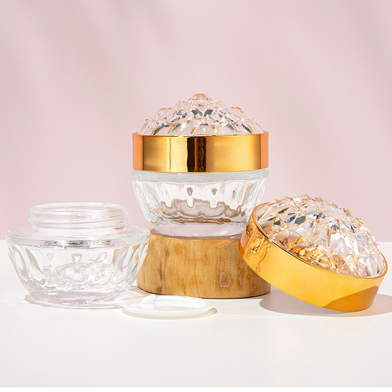 1pcs Stoples Krim Wajah Kaca M - Luxury Skincare Bottles ulasan dan harga
