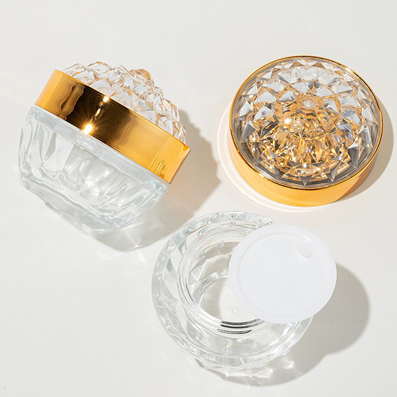 1pcs Stoples Krim Wajah Kaca M - Luxury Skincare Bottles ulasan dan harga