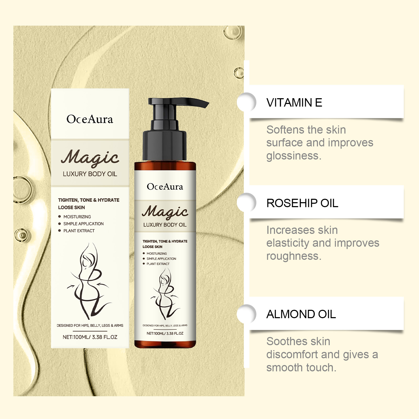 Minyak Tubuh Ajaib Mewah Melem - Luxury Skin Care ulasan dan harga