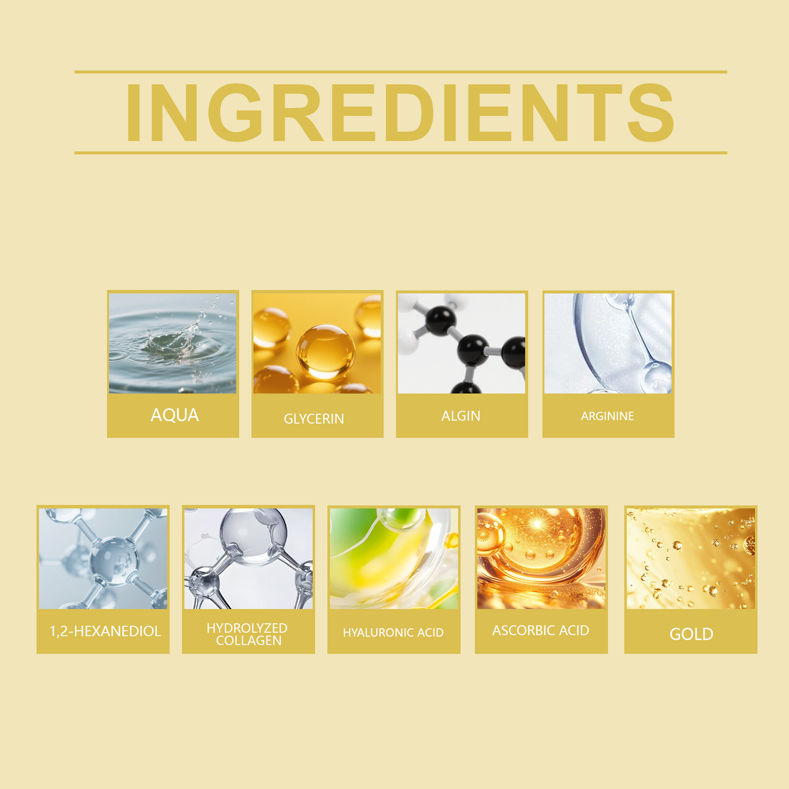 Masker Mata Emas 24k Melembapk - Luxury Gold Skincare ulasan dan harga