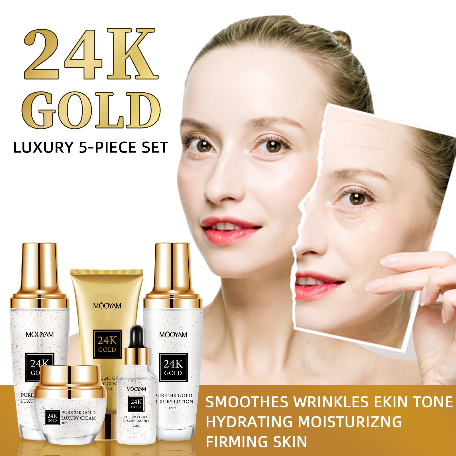 Perawatan Kulit 24K Gold LUXUR - Luxury Gold Skincare ulasan dan harga