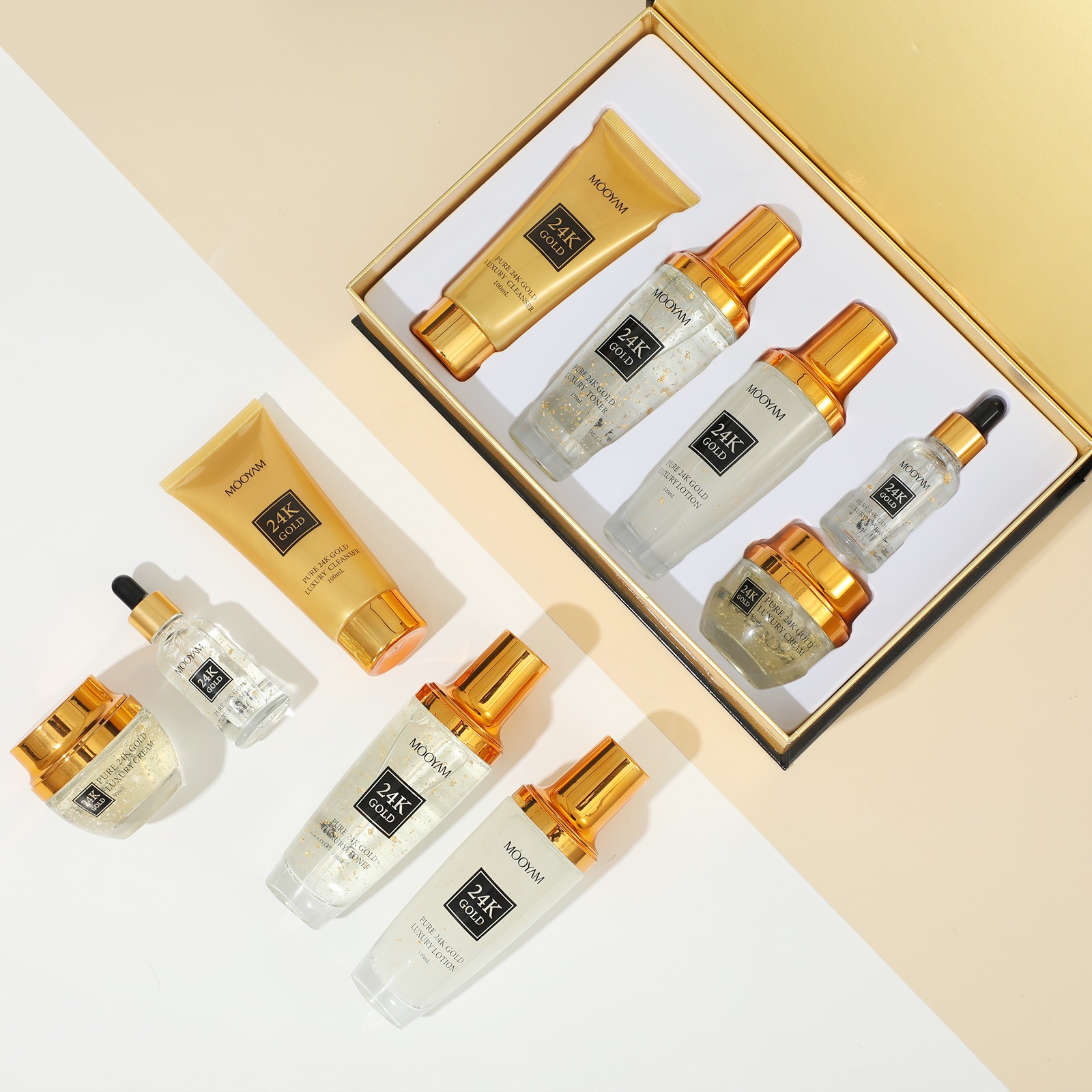 Perawatan Kulit 24K Gold LUXUR - Luxury Gold Skincare ulasan dan harga