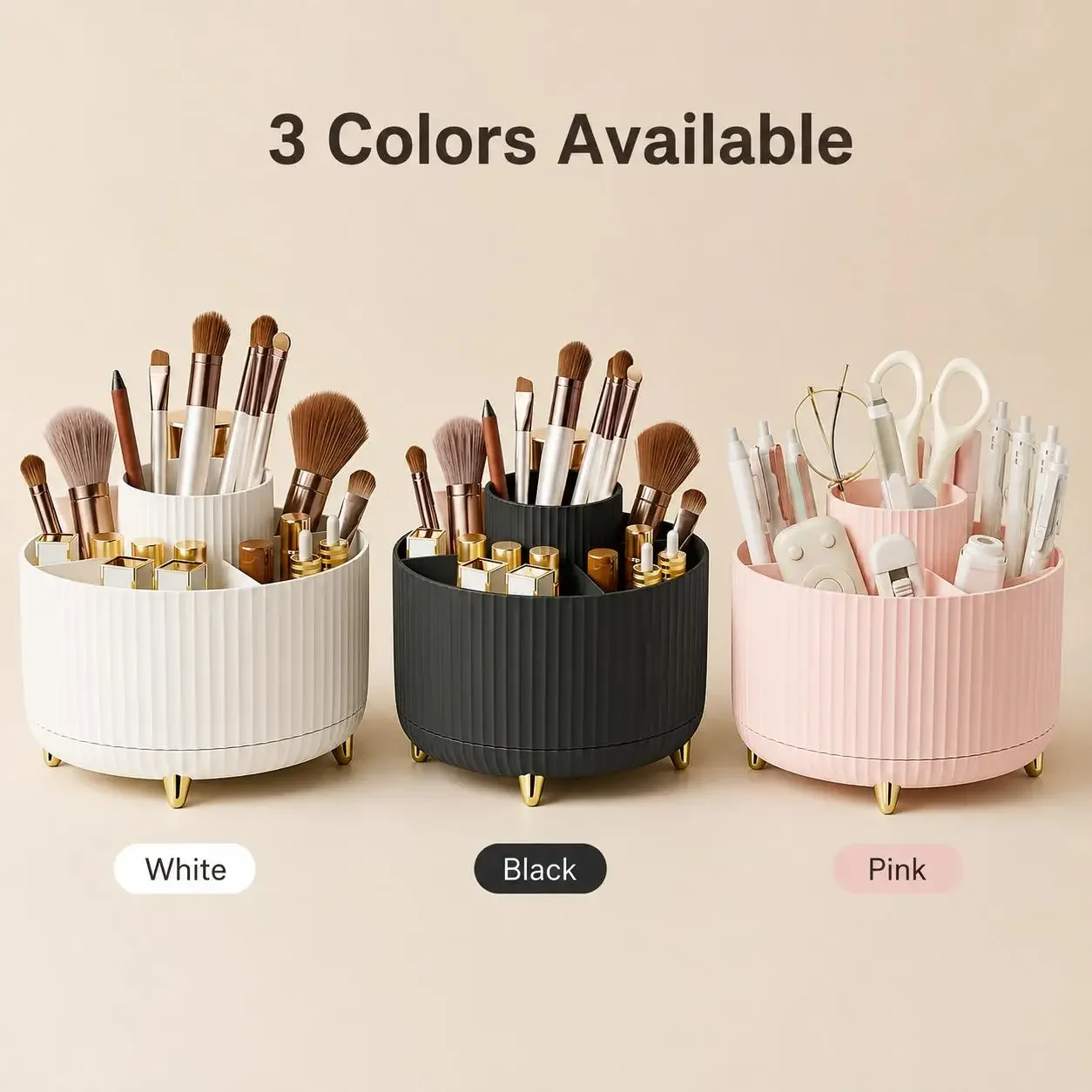 Organizer Makeup Putar 360 Der - Luxury Skincare Display ulasan dan harga