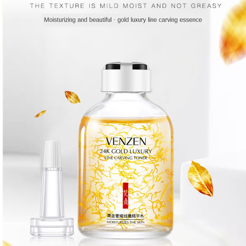 24K Emas Line Ukiran Toner Pel - Luxury Gold Skincare ulasan dan harga