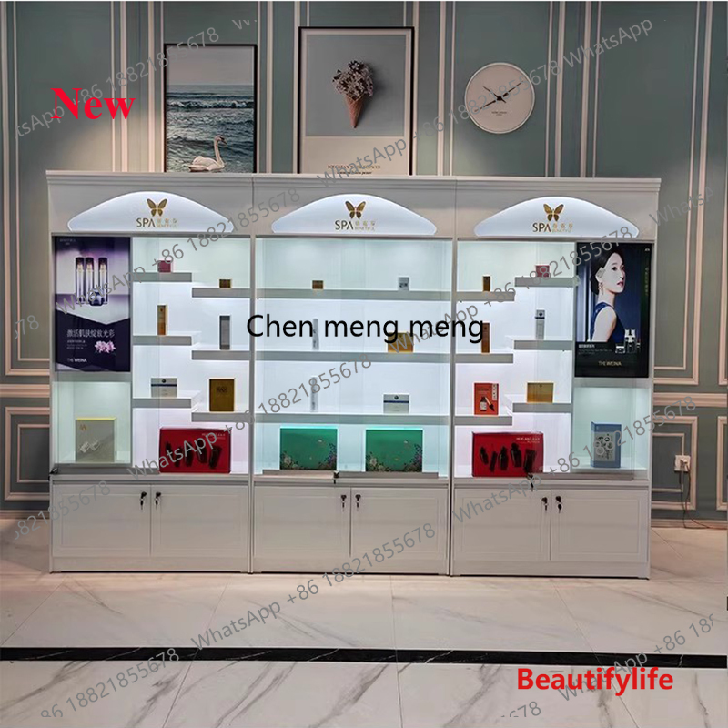 Lemari Pajang Produk Perawatan - Luxury Skincare Display ulasan dan harga