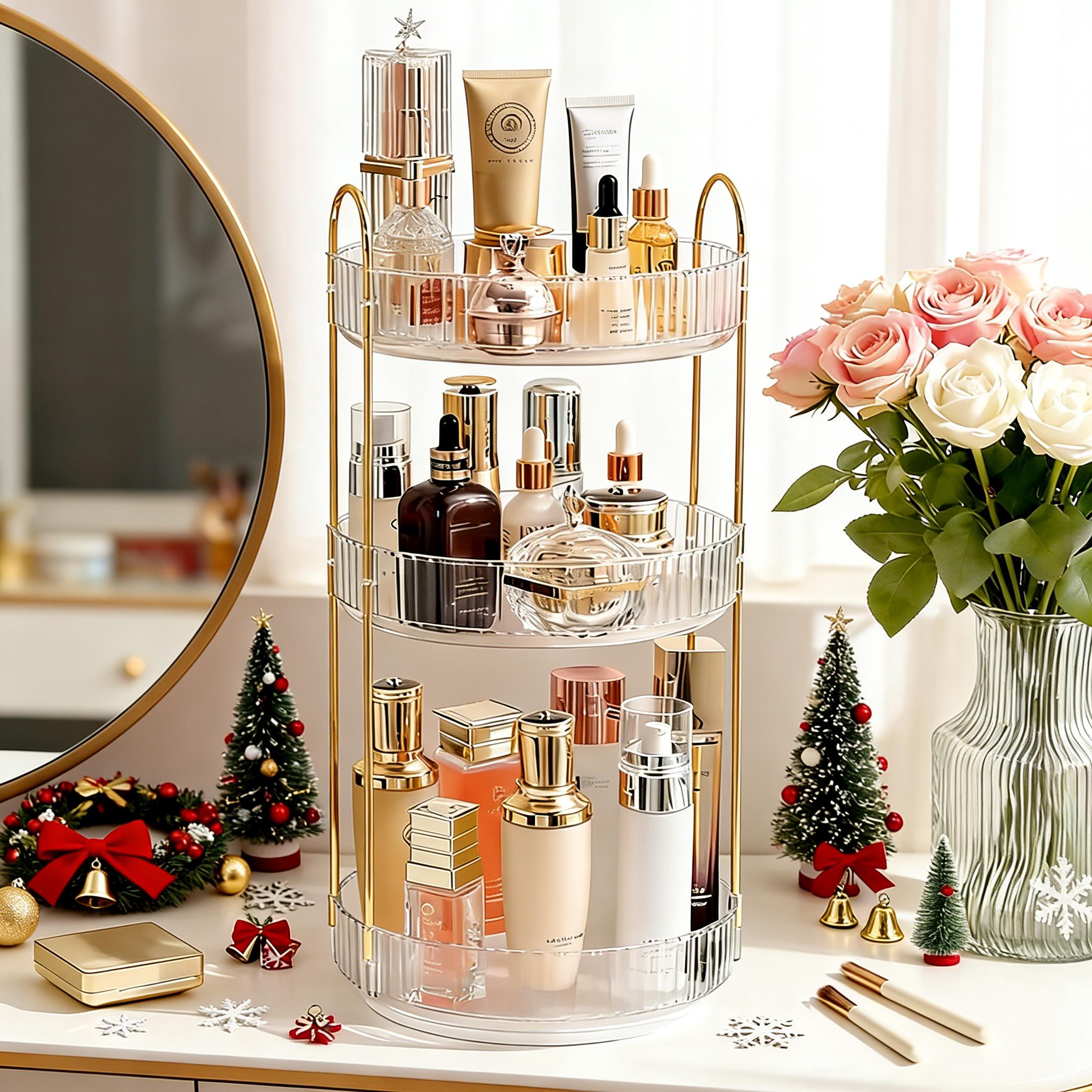 Rak Penyimpanan 3 Tingkat Tran - Luxury Gold Skincare ulasan dan harga