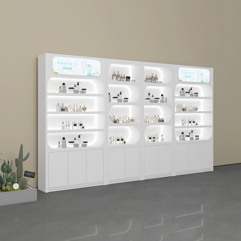 Lemari Pajangan Salon Kecantik - Luxury Skincare Display ulasan dan harga